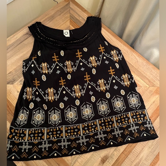 Anthropologie Akemi + Kin Firelight Tank Top, Beautiful Embroidered Size Medium - Picture 12 of 13